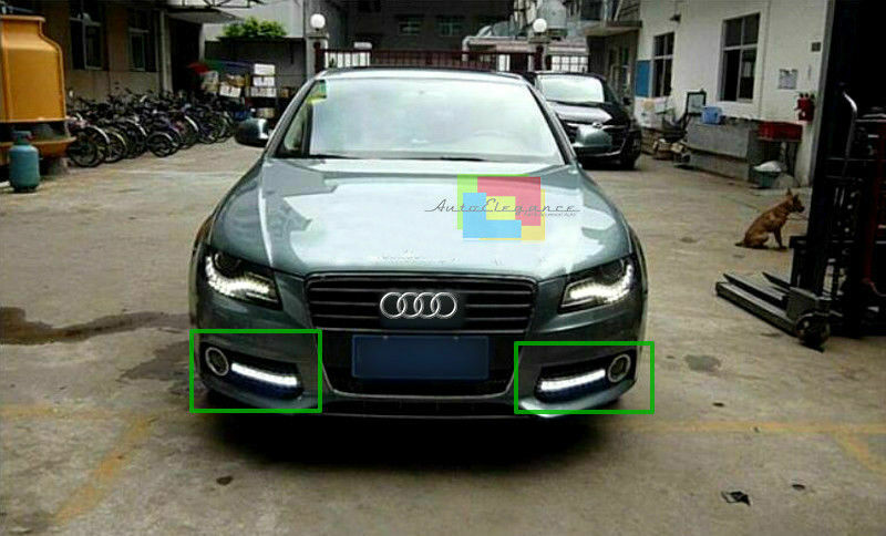 AUDI A4 B8 8K 2007-2012 AVANT BERLINA GRIGLIE FENDINEBBIA DIURNE LED DINAMICHE AUTOELEGANCERICAMBI
