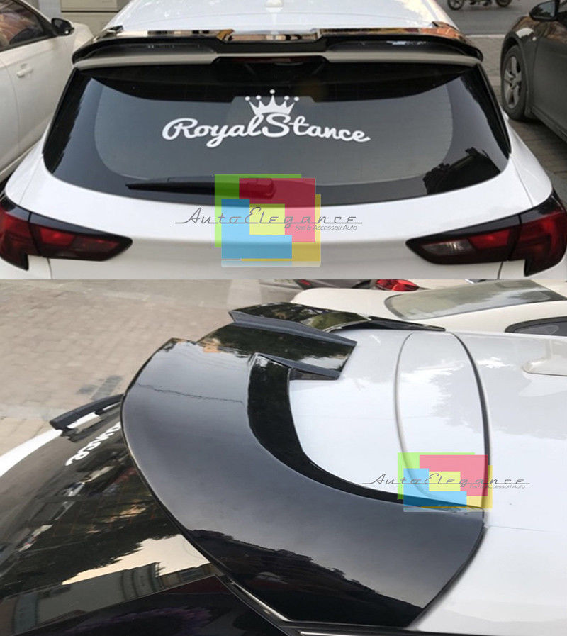 ALETTONE NERO IN ABS SPOILER POSTERIORE SUL TETTO PER OPEL ASTRA K 2015-2018 AUTOELEGANCERICAMBI