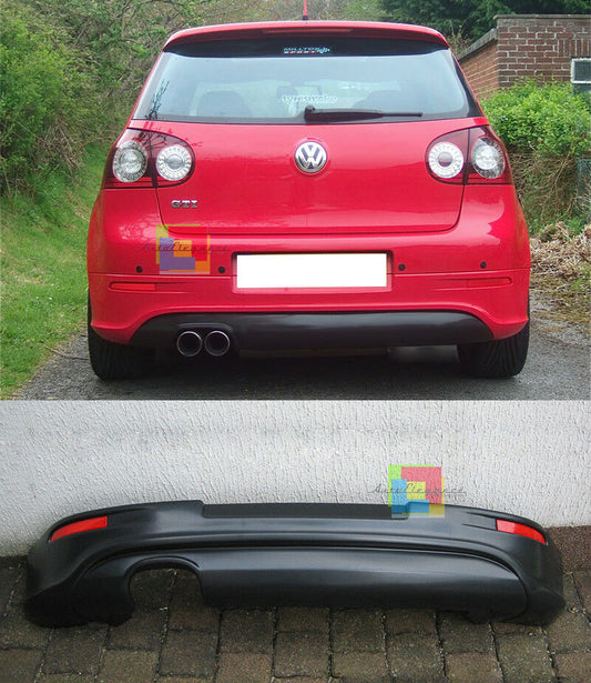 UNDER BUMPER SPOILER VW GOLF 5 2003-2008 REAR DIFFUSER + REFLECTOR