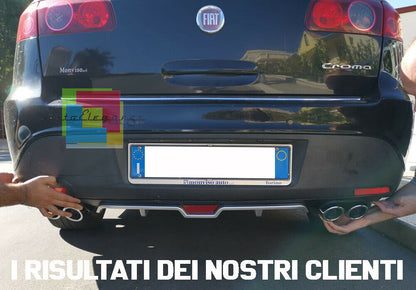DIFFUSORE POSTERIORE PER FIAT CROMA SOTTO PARAURTI QUATTRO TERMINALI ABS
