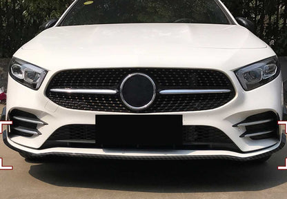 MERCEDES CLASSE A W177 2018+ SPLITTER PARAURTI ANTERIORE CARBONIO LOOK AMG