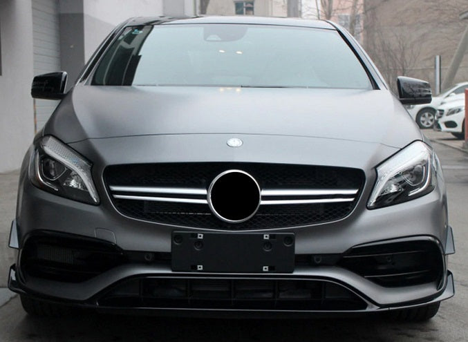 MERCEDES A W176 2015-2018 AMG A45 ABS FRONT BUMPER SPLITTER