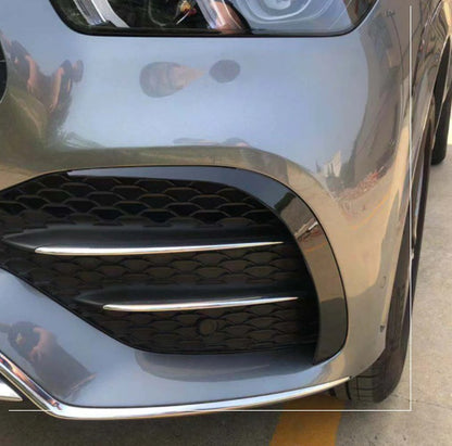MERCEDES GLE W167 AMG PAIR OF FRONT BUMPER MOULDINGS AMG LOOK 3M FLAPS