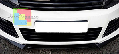 VW GOLF 6 RLINE 2008-2012 FRONT BUMPER SPLASH GUARD ABS SPLITTER BLACK