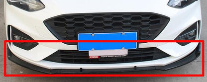 FORD FOCUS MK4 2018+ SPLITTER PARAURTI ANTERIORE SPOILER NERO LUCIDO RS