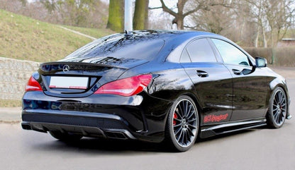 MERCEDES CLA C117 SPLITTER SOTTO MINIGONNE LATERALI ABS NERO LUCIDO 0036