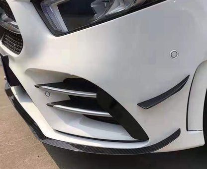 MERCEDES CLASSE A W177 2018+ SPLITTER PARAURTI ANTERIORE CARBONIO LOOK AMG