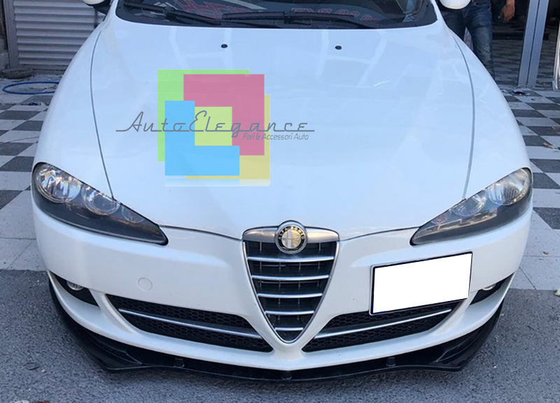 ALFA ROMEO 147 2005-2010 SPLITTER NERO LUCIDO SOTTO PARAURTI ANTERIORE ABS -1- AUTOELEGANCERICAMBI