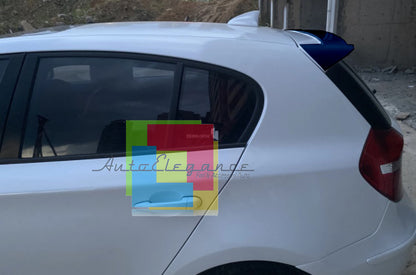 BMW SERIE 1 E87 E81 SPOILER POSTERIORE SUL TETTO LOOK M NERO LUCIDO ABS AUTOELEGANCERICAMBI