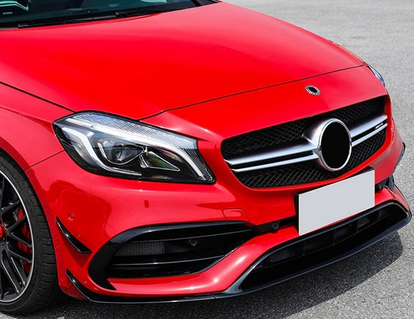 MERCEDES A W176 2015-2018 AMG A45 ABS FRONT BUMPER SPLITTER