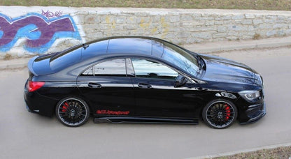 MERCEDES CLA C117 SPLITTER SOTTO MINIGONNE LATERALI ABS NERO LUCIDO 0036