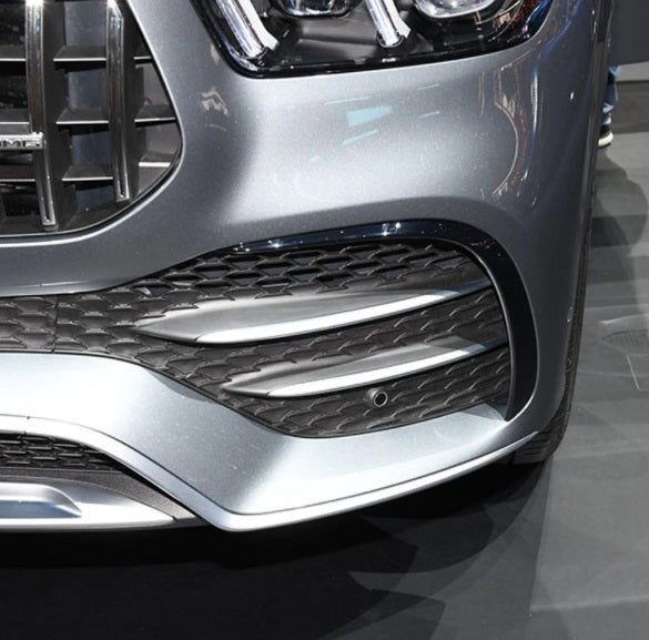 MERCEDES GLE W167 AMG PAIR OF FRONT BUMPER MOULDINGS AMG LOOK 3M FLAPS