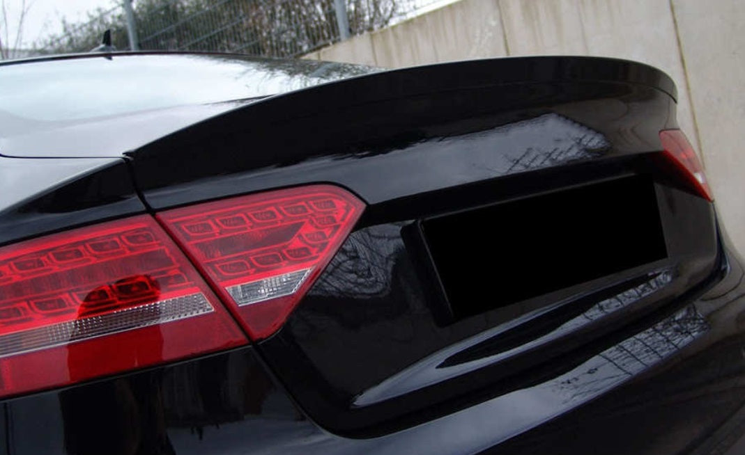 AUDI A5 8T SPORTBACK SPOILER POSTERIORE SUL COFANO ABS LOOK S5 S LINE NERO AUTOELEGANCERICAMBI