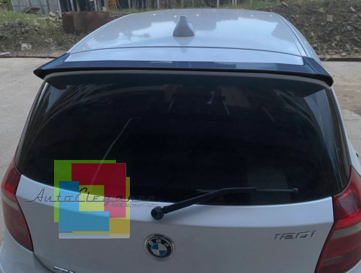 BMW SERIE 1 E87 E81 SPOILER POSTERIORE SUL TETTO LOOK M NERO LUCIDO ABS AUTOELEGANCERICAMBI