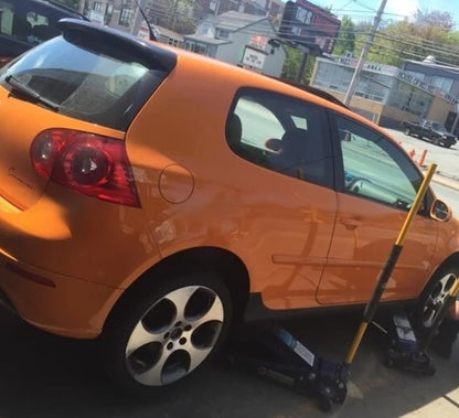 VW GOLF 5 V 2003-2008 SPOILER POSTERIORE SUL TETTO DESIGN GTI NERO LUCIDO 0153