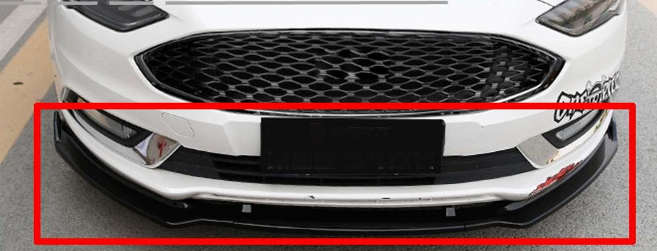 FORD MONDEO V 2015+ FRONT BUMPER SPLITTER SPOILER GLOSS BLACK RS