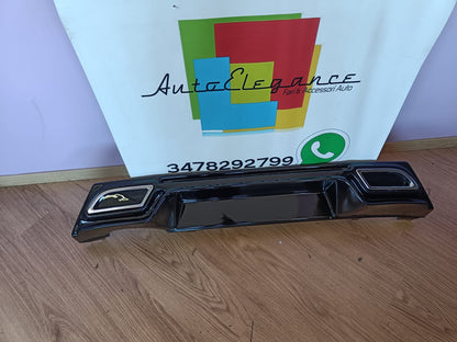 SEAT IBIZA 5 V 2017-2021 DIFFUSORE FR NERO SOTTO PARAURTI POSTERIORE 0201