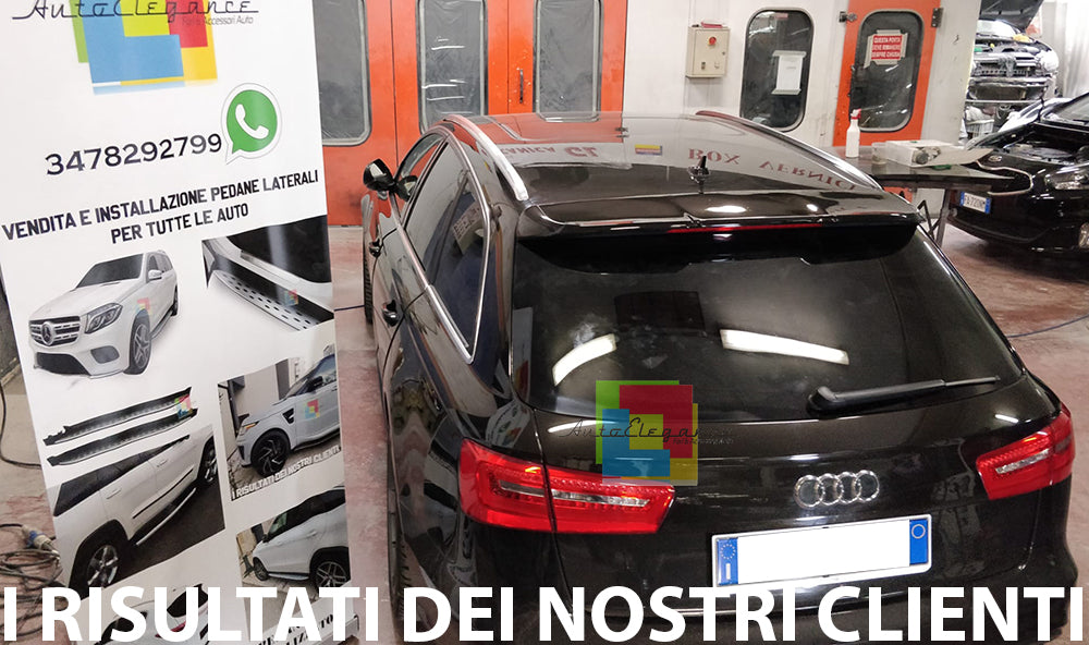 AUDI A6 C7 4G AVANT SPOILER POSTERIORE ALETTONE SUL TETTO ALETTONE LOOK RS6 AUTOELEGANCERICAMBI