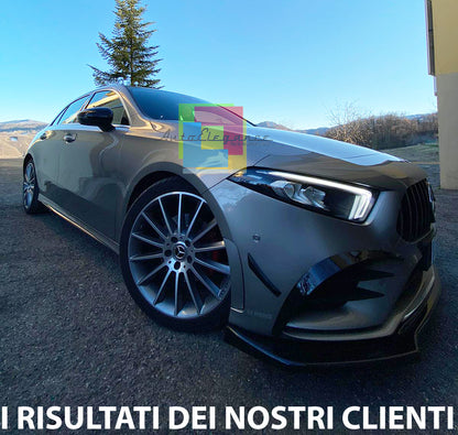 GRIGLIA ANTERIORE MERCEDES CLASSE A W177 2018+ CALANDRA AMG PROFILI CROMO 0067