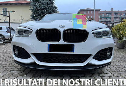 SOTTO PARAURTI ANTERIORE BMW SERIE 1 F20 F21 2015-2018 SPLITTER NERO LUCIDO 0083