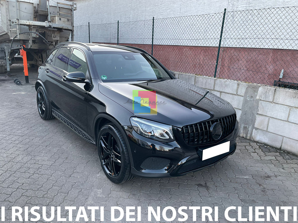 ✨GRIGLIA ANTERIORE MERCEDES GLC C253 X253 2015-2018 CALANDRA NERA BLACK EDITION✨