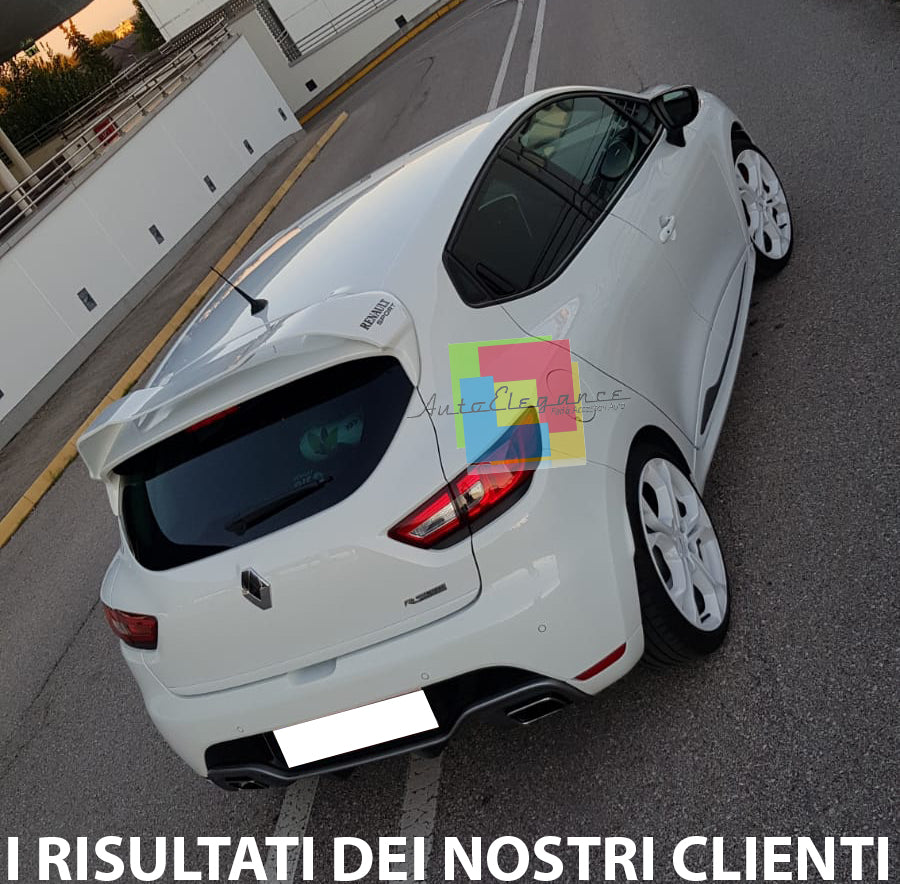 RENAULT CLIO 4 MKIV 2012-2019 SPOILER POSTERIORE TETTO LOOK SPORTIVO RS ALETTONE