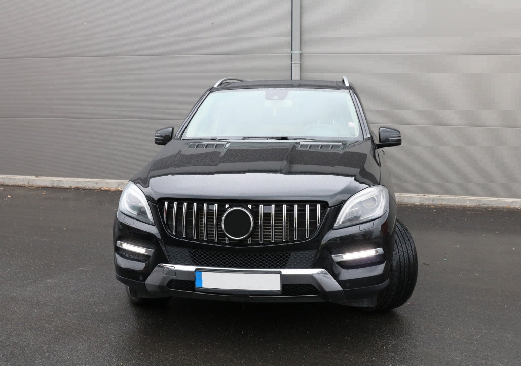 GRIGLIA ANTERIORE MERCEDES ML W166 2011-2015 MASCHERINA AMG PROFILI CROMATI