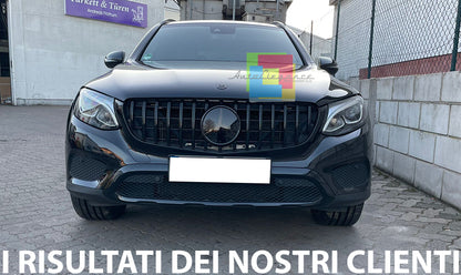 ✨GRIGLIA ANTERIORE MERCEDES GLC C253 X253 2015-2018 CALANDRA NERA BLACK EDITION✨