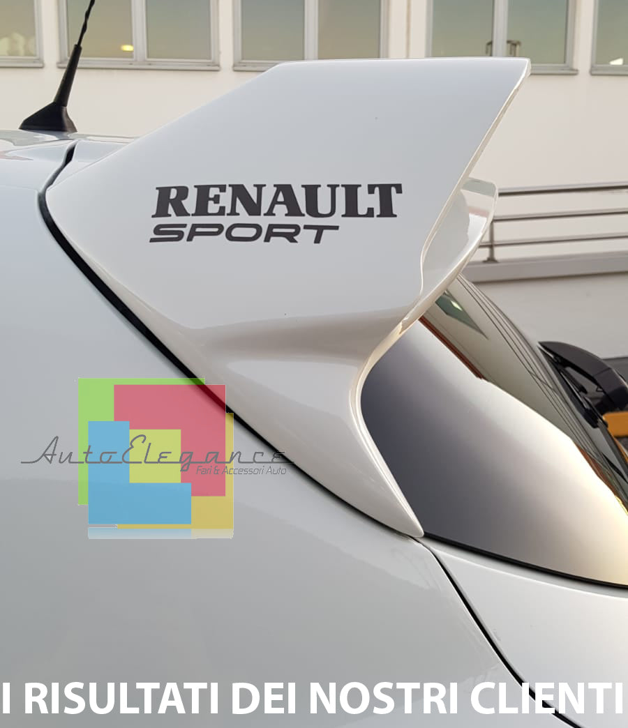 RENAULT CLIO 4 MKIV 2012-2019 SPOILER POSTERIORE TETTO LOOK SPORTIVO RS ALETTONE