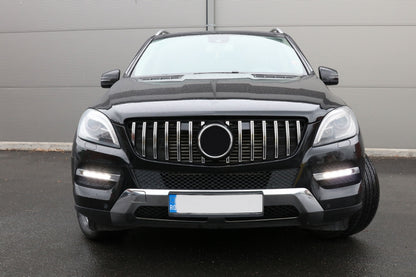 GRIGLIA ANTERIORE MERCEDES ML W166 2011-2015 MASCHERINA AMG PROFILI CROMATI