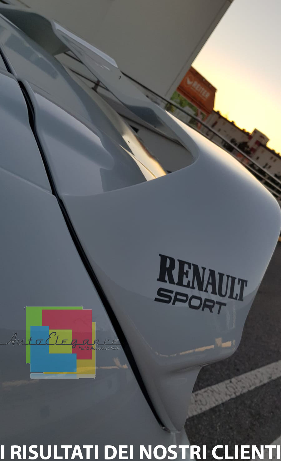 RENAULT CLIO 4 IV 2012-2019 SPOILER POSTERIORE SUL TETTO LOOK SPORTIVO RS