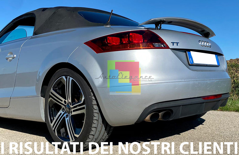 DIFFUSORE SOTTO PARAURTI POSTERIORE - PER AUDI TT 8J 2006-2014 - ESTRATTORE STT