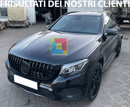 ✨GRIGLIA ANTERIORE MERCEDES GLC C253 X253 2015-2018 CALANDRA NERA BLACK EDITION✨