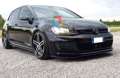 VW GOLF 7 GTI 2012-2016 ABS FRONT BUMPER BLADE SPLITTER LOOK BLACK