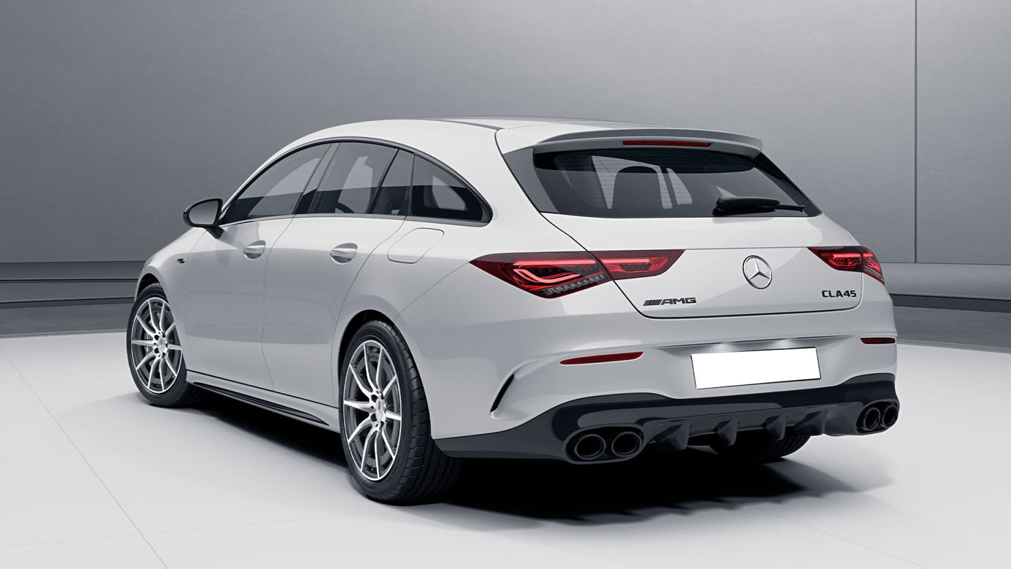 MERCEDES CLA X118 SHOOTING BRAKE DIFFUSORE POSTERIORE + TERMINALI NERI AMG A45