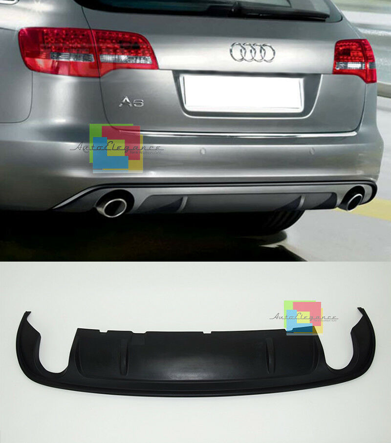 RS6 DIFFUSORE PER AUDI A6 4F C6 2009-2011 LIFT SPOILER SOTTO PARAURTI ESTRATTORE