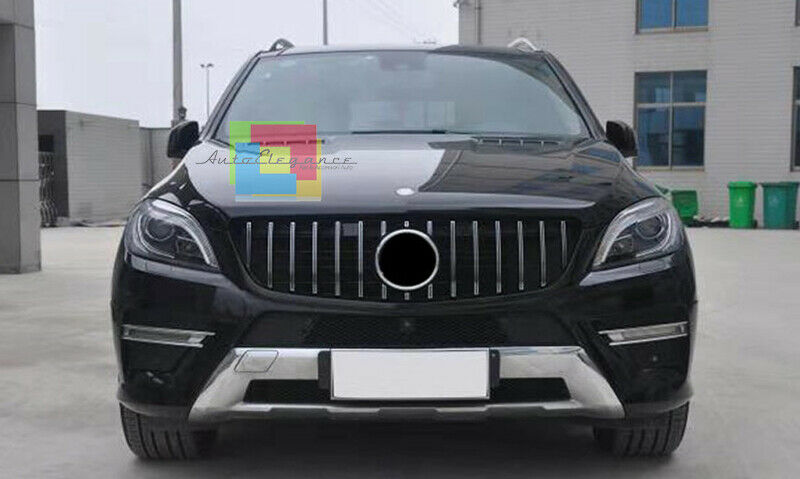 GRIGLIA ANTERIORE MERCEDES ML W166 2011-2015 MASCHERINA AMG PROFILI CROMATI