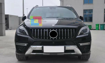GRIGLIA ANTERIORE MERCEDES ML W166 2011-2015 MASCHERINA AMG PROFILI CROMATI