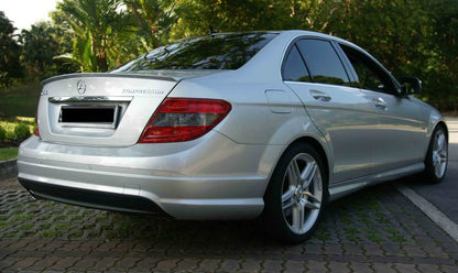 MERCEDES W204 SEDAN 2007-2012 REAR SPOILER HOOD LOOK C63 AMG