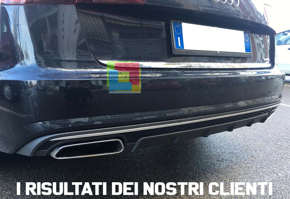 UNDER BUMPER AUDI A6 4G C7 2015-2018 AVANT + SEDAN REAR DIFFUSER S6 -