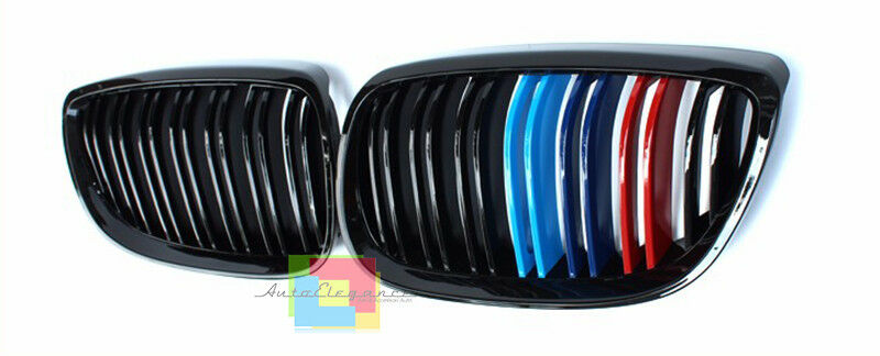 GRIGLIA ANTERIORE DOPPIA FASCIA 3 COLORI M PER BMW SERIE 3 E92 E93 2006-2009