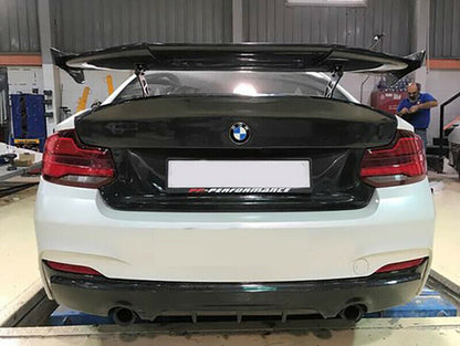 DIFFUSORE POSTERIORE PER BMW SERIE 2 F22 F23 SOTTO PARAURTI M PERFORMANCE .-