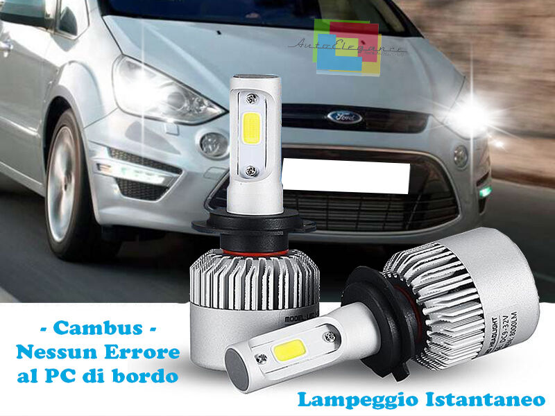 LAMPADE ANABBAGLIANTI LED FORD S MAX 2006-2014 ISTANTANEO 6000K CREE