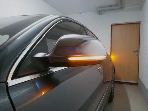 AUDI A4 S4 B8 8K 2008-2012 FRECCE LED DINAMICHE PER SPECCHI LATERALI LOOK FUME AUTOELEGANCERICAMBI