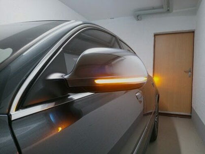 AUDI A4 S4 B8 8K 2008-2012 FRECCE LED DINAMICHE PER SPECCHI LATERALI LOOK FUME AUTOELEGANCERICAMBI
