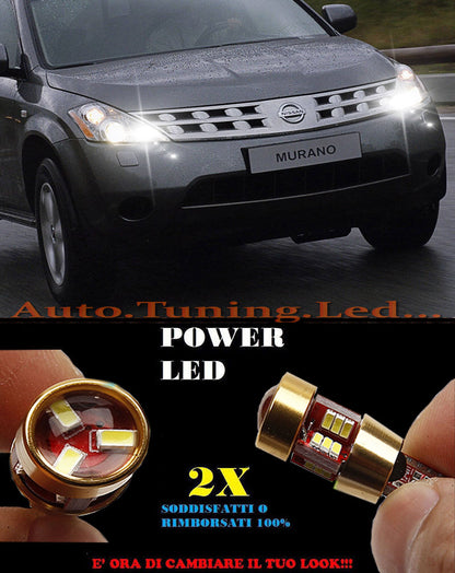 LUCI POSIZIONE NISSAN MURANO 03-08 CANBUS T10 BIANCO 27 LED SUPER QUALITA