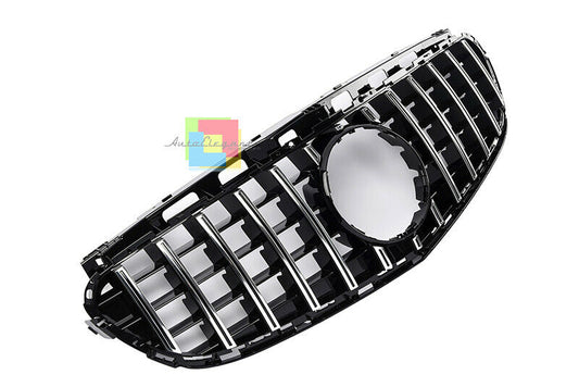 FRONT GRILLE MERCEDES E W212 2013+ LIFT AMG PANAMERICANA MASK .-