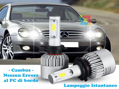 LAMPADE ABBAGLIANTI LED MERCEDES SL R230 LAMPEGGIO ISTANTANEO 6000K