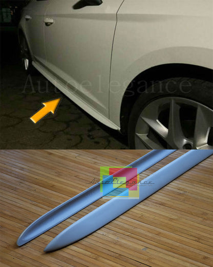 MINIGONNE LATERALI PER VW GOLF 7 2012 IN POI SPOILER SOTTO PORTA IN ABS