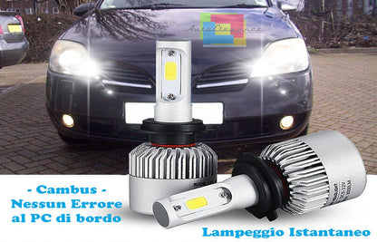 LAMPADE ABBAGLIANTI LED NISSAN PRIMERA CANBUS LAMPEGGIO ISTANTANEO